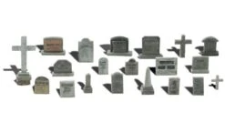 Woodland Scenics WDS1856 Tombstones Scale Figures HO Scale(Woodland Scenics A1856 Tombstones Scale Figures Ho Scale)