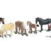 Woodland Scenics WDSA1862 Farm Horses Figures HO Scale(Woodland Scenics A1862 Farm Horses Figures Ho Scale) -BRADY’S TRAINS MODELs A1862 f 1