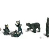 Woodland Scenics WDS A1885 WDS1885 Black Bears - HO Scale(Woodland Scenics A1885 Black Bear Scale Figures Ho Scale) -BRADY’S TRAINS MODELs A1885 f 1