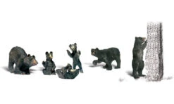 Woodland Scenics WDS A1885 WDS1885 Black Bears - HO Scale(Woodland Scenics A1885 Black Bear Scale Figures Ho Scale)