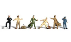 Woodland Scenics WDS A1892 WDS1892 Uniformed Travelers - HO Scale(Woodland Scenics 1892 Uniformed Travelers Figures Ho Scale)