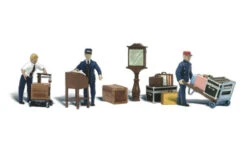 Woodland Scenics WDSA1909 Depot Workers & Accessories HO Scale(Woodland Scenics Wds1900 Depot Workers Accessories Ho Scale)