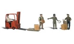 Woodland Scenics WDSA1911 Workers With Forklift HO Scale(Woodland Scenics A1911 Workers With Forklift Ho Scale)