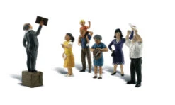 Woodland Scenics WDSA1925 Sermon On The Crate Scale Figures HO Scale(Woodland Scenics A1925 Sermon On The Crate Scale Figures Ho Scale)