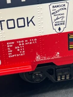 MTH Premier 20-94091 Bangor & Aroostook Reefer Car - Bangor And Aroostook( State Of Maine) No. 2527 2525 O SCALE Used(Mth Premier 20 94091 Bangor Aroostook Reefer Car Bangor And Aroostook State Of Maine No 2527 2525 O Scale Used) -BRADY’S TRAINS MODELs BE5D3054 B9BB 4605 9FD1 8867B156D46B