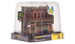 Woodland Scenics WDS4923 Corner Emporium Building Built-&-Ready N Scale(Woodland Scenics Br4923 Corner Emporium Built Ready N Scale) -BRADY’S TRAINS MODELs BR4923 f pkg