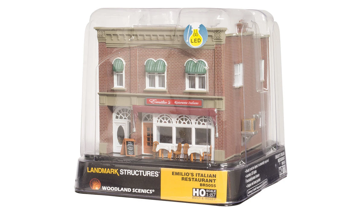 Woodland Scenics WDS BR5055 WDS5055 Emilio's Italian Restaurant - HO Scale NEW(Woodland Scenics Wds Br5055 Wds5055 Emilios Italian Restaurant Ho Scale New) 8 Woodland Scenics WDS BR5055 WDS5055 Emilio's Italian Restaurant - HO Scale NEW(Woodland Scenics Wds Br5055 Wds5055 Emilios Italian Restaurant Ho Scale New) - Image 6