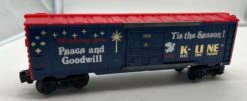 K-Line K-6422 Christmas 1988 0/027 Box Car O SCALE Like New(K Line K 6422 Christmas 1988 0 027 Box Car O Scale Like New)