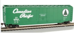 Bachmann 18034 CANADIAN PACIFIC CP 50' PLUG DOOR BOXCAR GREEN HO SCALE NEW(Bachmann 18034 Canadian Pacific Cp 50 Plug Door Boxcar Green Ho Scale New)