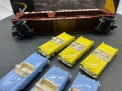 K-Line K694-1891 Pennsylvania Railroad PRR Classic Auto Loader W/Cars O SCALE Like New(K Line K694 1891 Pennsylvania Railroad Prr Classic Auto Loader W Cars O Scale Like New) -BRADY’S TRAINS MODELs DA587C88 4C0E 4045 AF5F 3E7408350530