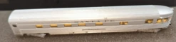 Bachmann 14551 Silver Series Rolling Stock "85" Streamline Fluted Observation With Lighted Interior SantaFe N SCALE Like New(Bachmann 14551 Silver Sries Rolling Stock 85 Streamline Fluted Observation With Lighted Interior Santafe N Scale Like New)