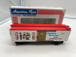 American Flyer By Lionel 6-48311 1991 Christmas Boxcar S SCALE Like New(American Flyer By Lionel 6 48311 1991 Christmas Boxcar S Scale Like New)