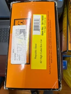 MTH Railking 30-74690 Republic Steel 40' High Cube Box Car #193601. O SCALE NEW(Mth Railking 30 74690 Republic Steel 40 High Cube Box Car 193601 O Scale New) -BRADY’S TRAINS MODELs EC08D011 F22D 4F10 BCFE 3E77A09D3380