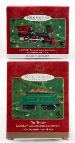 Hallmark Ornament 2000 Set Of 2: Lionel General Steam Locomotive And Tender(Hallmark Ornament 2000 Set Of 2 Lionel General Steam Locomotive And Tender)