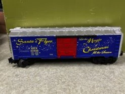 Lionel 6-37046 Santa' S Flyer Magic Of Christmas Boxcar (blue) NO BOX(Lionel 6 37046 Santa S Flyer Magic Of Christmas Boxcar Blue No Box)