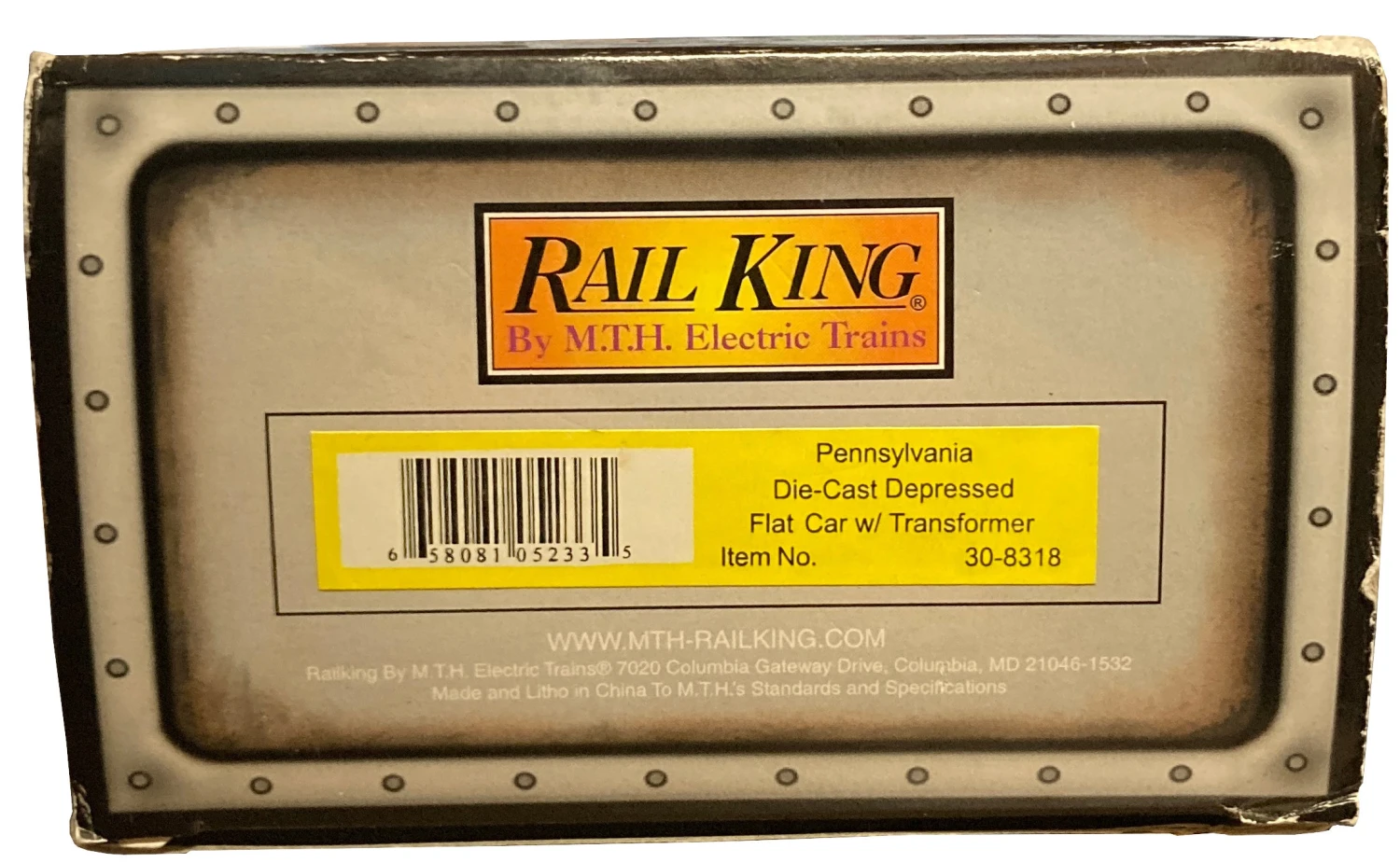 MTH 30-8318 PRR Pennsylvania Rail Road Center Flat Car W/Transformer(Mth 30 8318 Prr Pennsylvania Rail Road Center Flat Car W Transformer) 5 MTH 30-8318 PRR Pennsylvania Rail Road Center Flat Car W/Transformer(Mth 30 8318 Prr Pennsylvania Rail Road Center Flat Car W Transformer) - Image 3