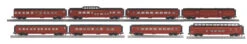 MTH 30-68252 Pennsylvania Railroad PRR 60' Streamlined 4 Car Passenger Set With 30-68253 2 Car Set, 30-68254 Coach Car, AND 30-68255 Vista Dome O Scale NEW(Mth 30 68252 Pennsylvania Railroad Prr 30 68253 30 68254 30 68255 Railking 60 Streamlined Passenger Set Set Of 4 O Scale New)