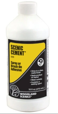 Woodland Scenics Woodland Scenic WDS S191 Scenic Cement NEW(Woodland Scenic Wds S191 Scenic Cement New)