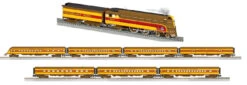 Lionel 2431750 Union Pacific UP Legacy 4-4-2 #2800 With 2427520 UP 18" Aluminum 4 Pack Passenger Car Set And 2427530 UP 18" Aluminum 3 Pack Passenger Car Limited O Scale NEW(Lionel 2431750 Union Pacific Up Legacy 4 4 2 2800 With 2427520 Up 18 Aluminum 4 Pack Passenger Car Set And 2427530 Up 18 Aluminum 3 Pack Passenger Car Limited O Scale New)