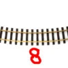LGB 1600 Curved Track Radius R3 22.5 Degrees, PACK OF 8 SECTIONS G SCALE NEW(Lgb 1600 Curved Track Radius R3 22 5 Degrees Pack Of 8 Sections G Scale New) -BRADY’S TRAINS MODELs be350b983d27dec97783bc479d5b0f2a1700130249