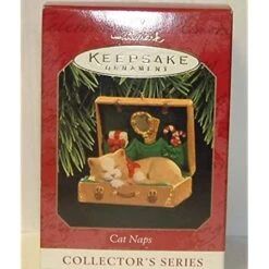 Hallmark Ornament 1997 Cat Naps In A Suitcase (#4 In Series)(Hallmark Ornament 1997 Cat Naps In A Suitcase 4 In Series)