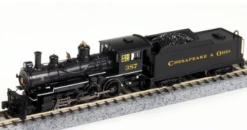 Bachmann 51460 Chesapeake & Ohio C&O Baldwin 4-6-0 Stem Locomotive DCC #387 N SCALE NEW(Bachmann 51460 Chesapeake Ohio C O Baldwin 4 6 0 Stem Locomotive Dcc 387 N Scale New)