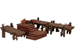 Lemax 14643 Wooden Docks NO BOX(Lemax 14643 Wooden Docks No Box)