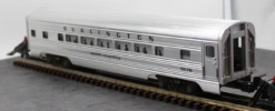 Lionel 6-9578 LIONEL ILLUMINATED BURLINGTON ALUMINUM PASSENGER CAR O SCALE Like New Damaged Box(Lionel 6 9578 Lionel Illuminated Burlington Aluminum Passenger Car O Scale Like New Damaged Box)