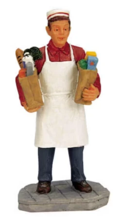 Lemax 12485A Grocery Shop Employee Figurine(Lemax 12485a Grocery Shop Employee Figurine 1)