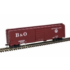 Atlas 20007518 BALTIMORE & OHIO B&O HO MASTER 50' POSTWAR SINGLE DOOR BOX CAR#469010 HO SCALE LIMITED NEW(Atlas 20007518 Baltimore Ohio B O Ho Master 50 Postwar Single Door Box Car 469010 Ho Scale Limited New)