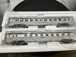 MTH Premier 20-66174 Pennsylvania Railroad 2-Car 70' Streamlined Sleeper/Diner Passenger Set (Ribbed Sided) O Scale Like New(Mth Premier Pennsylvania Railroad 2 Car 70 Streamlined Sleeper Diner Passenger Set Ribbed Sided O Scale Like New) -BRADY’S TRAINS MODELs image 59ac2b7b 05d5 478a ac31 6541625e8138