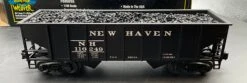Weaver New Haven 2 Bay RIbbed Coal Car W/removable Load O Scale Like New(Weaver New Haven 2 Bay Ribbed Coal Car W Removable Load O Scale Like New)