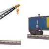 MTH 30-79580, 30-79584 Union Railroad Crane & Tender Set (Set Of 2) O Scale NEW(Mth 30 79580 30 79584 Union Railroad Crane Tender Set Set Of 2 O Scale New)