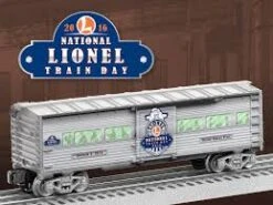 Lionel 6-83498 Lionel National Train Day Boxcar From 2016 O SCALE NEW(Lionel 6 83498 Lionel National Train Day Boxcar From 2016 O Scale New)