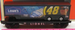 Lionel 6-26350 Jimmie Johnson Flatcar With Trailer O SCALE NEW(Lionel 6 26350 Jimmie Johnson Flatcar With Trailer O Scale New)