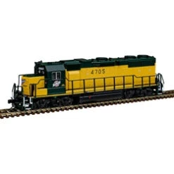 Atlas 40005622 N GP-38 GOLD CHICAGO & NORTH WESTERN #4705 DCC SOUND N SCALE NEW(Atlas 40005622 N Gp 38 Gold Chicago North Western 4705 Dcc Sound N Scale New)