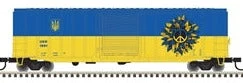 Atlas 50006268 Ukraine Relief UKR 40' Boxcar N SCALE New(Atlas 50006268 Ukraine Relief Ukr 40 Boxcar N Scale)