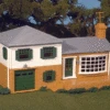 Bachmann 45302 Plasticville Split Level House(Bachmann 45302 Plasticville Split Level House) -BRADY’S TRAINS MODELs plasticville usar built up buildings 160 45302