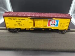 Lionel 6-9881 Rath Packing Reefer Car R.P.R.X 9881 O SCALE Like New Damaged Box(Lionel 6 9881 Rath Packing Reefer Car R P R X 9881 O Scale Like New Damaged Box)