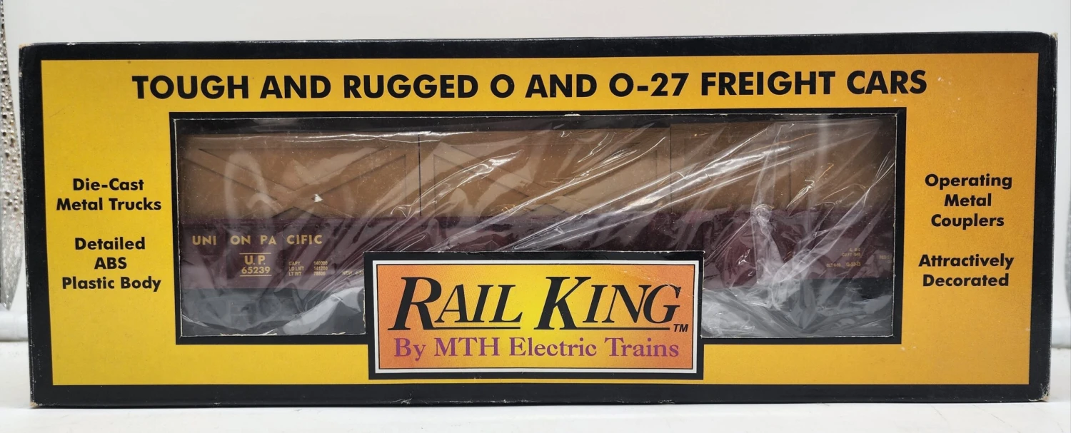 MTH Railking 30-7208 Union Pacific Car Semiscale Gondola With 3 Crates #65239 O-27 Scale. O SCALE NEW(Mth Railking 30 7208 Union Pacific Car Semiscale Gondola With 3 Crates 65239 O 27 Scale O Scale New) 6 MTH Railking 30-7208 Union Pacific Car Semiscale Gondola With 3 Crates #65239 O-27 Scale. O SCALE NEW(Mth Railking 30 7208 Union Pacific Car Semiscale Gondola With 3 Crates 65239 O 27 Scale O Scale New) - Image 4