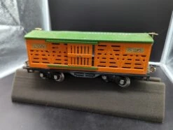 MTH Tinplate 10-204 Cream / Maroon W/Nickel Trim Car No. 213 O SCALE Like New(Mth Tinplate 10 204 Cream Maroon W Nickel Trim Car No 213 O Scale Like New)