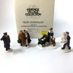 Department 56 5535-2 Busy Sidewalks Figures-- Heritage Village Collection(Department 56 5535 2 Busy Sidewalks Figures Heritage Village Collection)