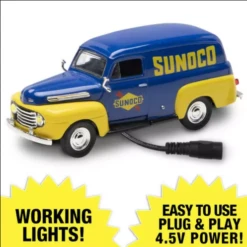 Menards 279-6898 Illuminated 1948 Ford Panel Sunoco Truck 1:48 Die-cast O SCALE NEW(Menards 279 6898 Illuminated 1948 Ford Panel Sunoco Truck 1 48 Die Cast O Scale New)