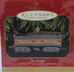 Hallmark Ornament 1999 Lionel Norfolk Western NW Tender 746(Hallmark Ornament 1999 Lionel Norfolk Western Nw Tender 746)